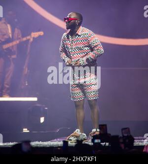 London, Großbritannien. 5.. März 2022. Davido tritt in der Arena O2 auf, fotografiert von Michael Tubi/Alamy News Stockfoto