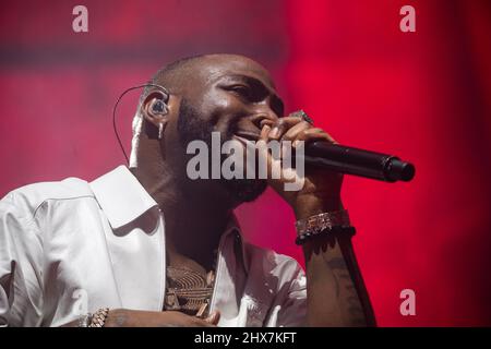 London, Großbritannien. 5.. März 2022. Davido tritt in der Arena O2 auf, fotografiert von Michael Tubi/Alamy News Stockfoto