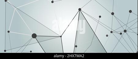 Moderne Verbindungstechnik und Wissenschaftskonzepte entwerfen Stock Vektor