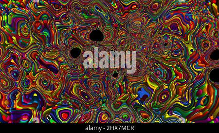 Bunte Blots. Computer erzeugt 3D Rendering Stockfoto