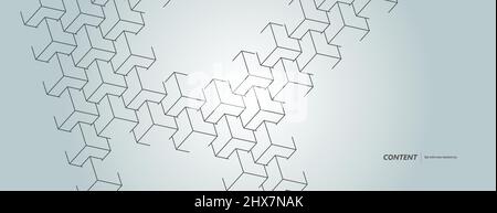 Abstrakte polygonale Struktur, mit Verbindungslinien Stock Vektor
