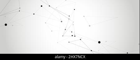 Geometrische abstrakte Hintergrund snd Molekül und Kommunikation und Big-Data-Vektor-Design Stock Vektor