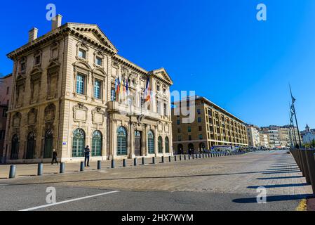 Marseille Hotel de Ville, Quai du Port Bouche du Rhône France Paca Stockfoto