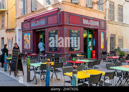 Le Panier Bar des 13 Coins, Marseille Frankreich Paca Stockfoto