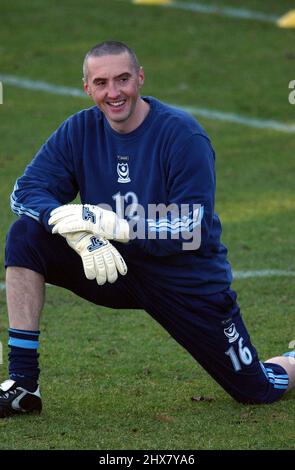 PORTSMOUTH TRAINING 27-01-06 DEAN KIELY PIC MIKE WALKER, 2006 Stockfoto