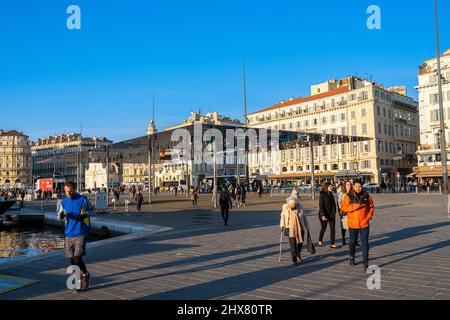 Vieux Port, Marseille Frankreich Paca 13 Stockfoto