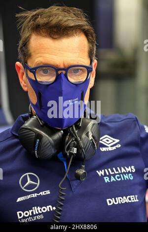 Bahrain, VAE, 10/03/2022, FX Demaison (FRA) Williams Racing Technical Director. 10.03.2022. Formula 1 Testing, Sakhir, Bahrain, Erster Tag. Bildnachweis sollte lauten: XPB/Press Association Images. Stockfoto