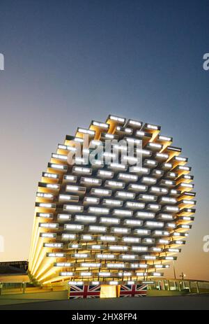 Der britische Pavillon in Dubai Expo2020, fotografiert im Februar 2022 Stockfoto