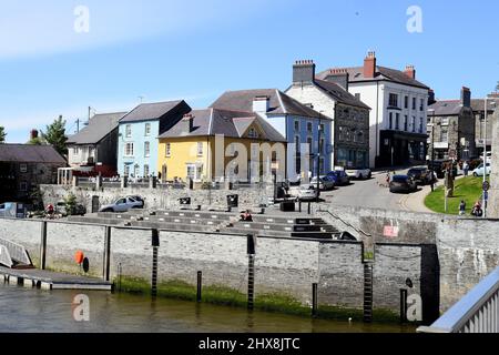 Stock Images of West Wales 190521 die tpwn of Cardigan in Ceredigion. Bild von Richard Williams Photography Stockfoto