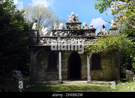 Das Cilwendeg Shell House in Pembrokeshire Stockfoto