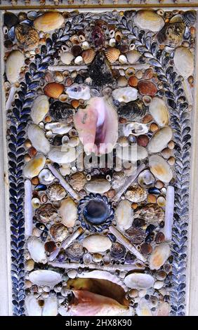 Das Cilwendeg Shell House in Pembrokeshire Stockfoto