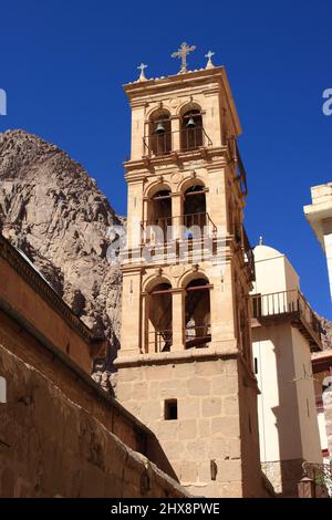 Das Kloster der heiligen Katharina, am Fuße des Berges Sinai Stockfoto