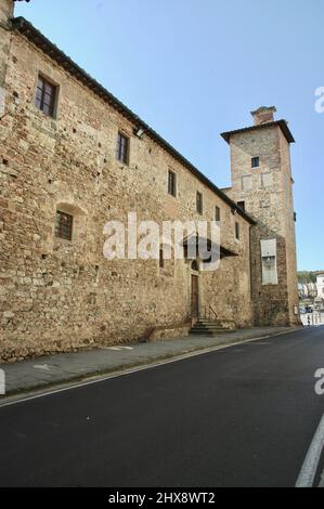 Basilika Santa Maria all'Impruneta. Seitenansicht Stockfoto