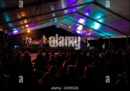 Ethno-Konzert in Andanças 2018. Castelo de Vide, Portugal Stockfoto