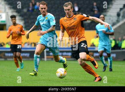 Jon Dadi Bodvarsson von Wolverhampton Wanderers. Wolverhampton Wanderers gegen Burton Albion bei Molineux 10/09/2016 - Sky Bet Championship Stockfoto