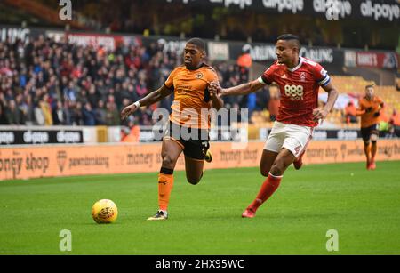 Ivan Cavaleiro von Wölfen. Wolverhampton Wanderers gegen Nottingham Forest bei Molineux 20/01/2018 - Sky Bet Championship Stockfoto