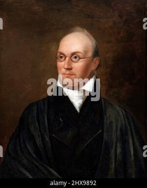Portrait of United States Supreme Court Justice, Joseph Story (1779-1845) von Chester Harding, Öl auf Leinwand, 1827 Stockfoto