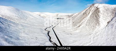 The Snowroads Scenic Route, A82, Glenshee, Schottland, Großbritannien Stockfoto