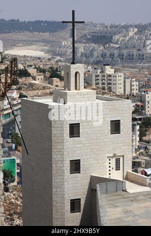 Bethlehem ist die Hauptstadt des Gouvernements Bethlehem der Palästinensischen Autonomiebehörde Stockfoto