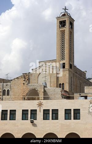 Bethlehem ist die Hauptstadt des Gouvernements Bethlehem der Palästinensischen Autonomiebehörde Stockfoto