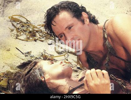 Robert Hays, Julie Hagerty, Dreharbeiten zum Film „Flugzeug!“, Paramount Picturs, 1980 Stockfoto