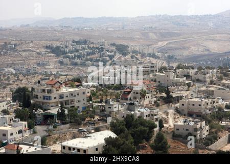 Bethlehem ist die Hauptstadt des Gouvernements Bethlehem der Palästinensischen Autonomiebehörde Stockfoto