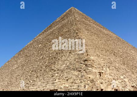 Die große Pyramide war über 3.800 Jahre lang das höchste von Menschen geschaefenes Bauwerk der Welt Stockfoto