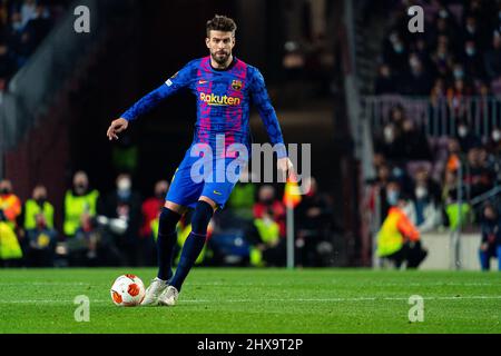 Barcelona, Spanien, 10, März 2022. Europa League: FC Barcelona gegen Galatasaray SK. Quelle: Joan Gosa/Alamy Live News Stockfoto