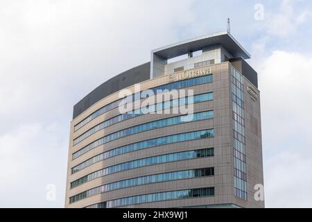 Ottawa, Kanada - 27. Februar 2022: Gebäude der Universität Ottawa in Kanada. Stockfoto