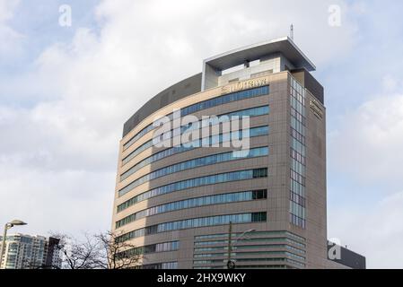 Ottawa, Kanada - 27. Februar 2022: Gebäude der Universität Ottawa in Kanada. Stockfoto