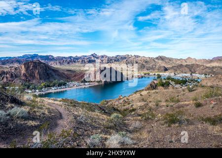 Ein Blick auf die Natur in Buckskin Mountain SP, Arizona Stockfoto