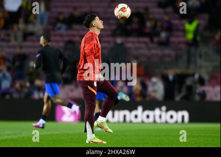 Barcelona, Spanien. 10.. März 2022. Während des UEFA Europa League Spiels zwischen dem FC Barcelona und Galatasaray ASAT Camp Nou in Barcelona, Spanien. Bild: DAX Images/Alamy Live News Stockfoto