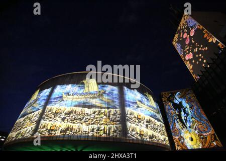 Nördlich von Tyne, unter den Sternen, Zoetrope, Civic Center, Newcastle upon Tyne, UK, 10. March, 2022, Credit: DEW/Alamy Live News Stockfoto