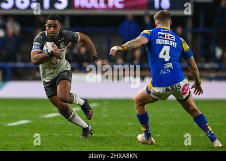 Mitieli Vulikijapani (25) vom Hull FC macht eine Pause Stockfoto