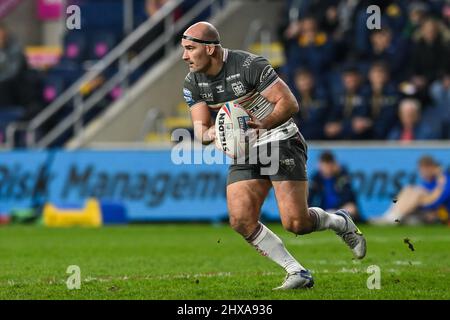 Leeds, Großbritannien. 10. März 2022. Danny Houghton (9) von Hull FC in Aktion in , am 3/10/2022. (Foto von Craig Thomas/News Images/Sipa USA) Quelle: SIPA USA/Alamy Live News Stockfoto