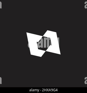 Polygonaler geometrischer Logo-Vektor mit Buchstabe cc Stock Vektor