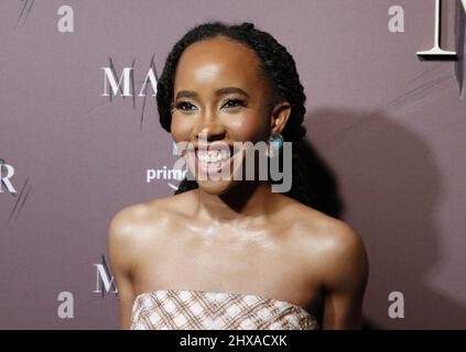 New York, USA. 10. März 2022. Zoe Renee kommt auf dem roten Teppich bei der Premiere von Amazons 'Master' am 10. März 2022 in New York City an. Foto von John Angelillo/UPI Credit: UPI/Alamy Live News Stockfoto