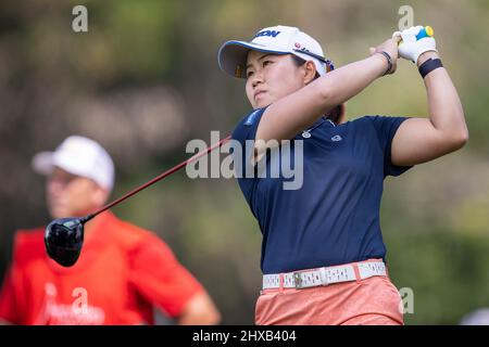 Pattaya, Thailand. 11. März 2022. Pattaya Thailand - 11. März: NASA Hataoka aus Japan während des Tages 2 der Honda LPGA Thailand im Siam Country Club Old Course am 11. März 2022 in Pattaya, Thailand (Foto von Peter van der Klooster/Orange Picics) Credit: Orange Pics BV/Alamy Live News Stockfoto