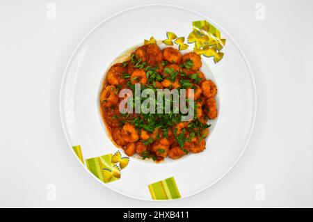 Fellah Fleischbällchen mit hausgemachter Petersilie aus traditionellen türkischen Gerichten mit einer schönen Präsentation Stockfoto