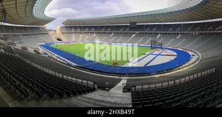 Berlin, Deutschland - 4. August 2019: Olympiastadion Stockfoto