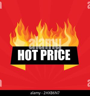 Hot Sale Preisangebot Deal Vektor Etiketten Vorlage. Vektor Stock Vektor