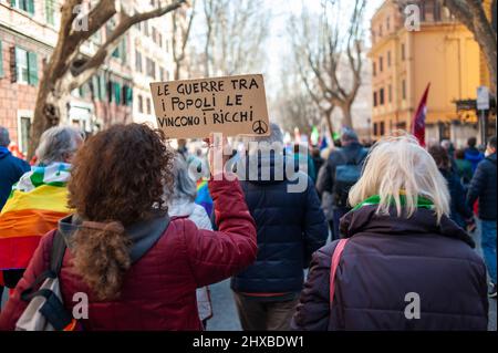 Rom, Italien 22/03/05: Demonstration für den Frieden. Europa für den Frieden - den Krieg beenden. © Andrea Sabbadini Stockfoto