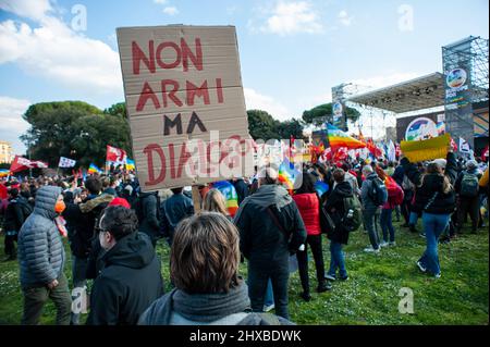 Rom, Italien 22/03/05: Demonstration für den Frieden. Europa für den Frieden - den Krieg beenden. © Andrea Sabbadini Stockfoto