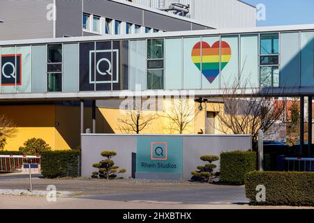 Teleshopping QVC, QVC Handel LLC & Co. Kg, Rhein Studios Düsseldorf Stockfoto