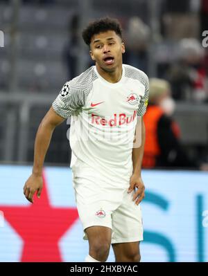 Karim Adeyemi vom Red Bull FC Salzburg Fussball UEFA Championsleague FC Bayern MŸnchen - RB Salzburg Achtelfinale RŸckspiel Saison 2021 / 2022 8.3.2022 © diebilderwelt / Alamy Stock Stockfoto