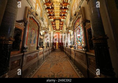 Dies ist die Kirche und die Höhle des Heiligen Ignatius Stockfoto