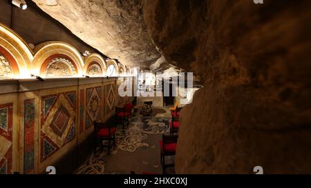 Dies ist die Kirche und die Höhle des Heiligen Ignatius Stockfoto