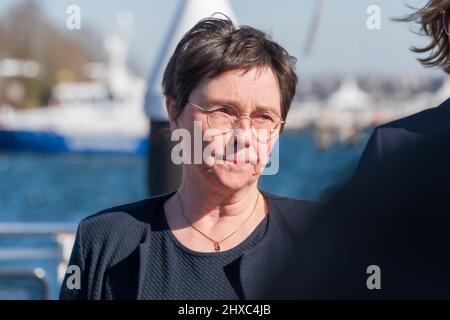 Kiel, 11. März 2022, Bundeswirtschaftsminister Dr. Robert Habeck zu Gesprächen bei Finanzministerin Monika Heinold in Kiel, Schleswig-Holstein Stockfoto