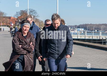 Kiel, 11. März 2022, Bundeswirtschaftsminister Dr. Robert Habeck zu Gesprächen bei Finanzministerin Monika Heinold in Kiel, Schleswig-Holstein Stockfoto