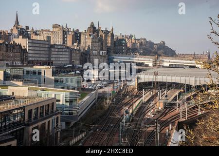 Edinburgh Waverley Station Stockfoto